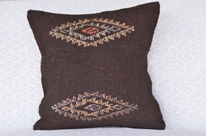 16 x 16 Handmade  Vintage Pillow, %100 Wool, 664900