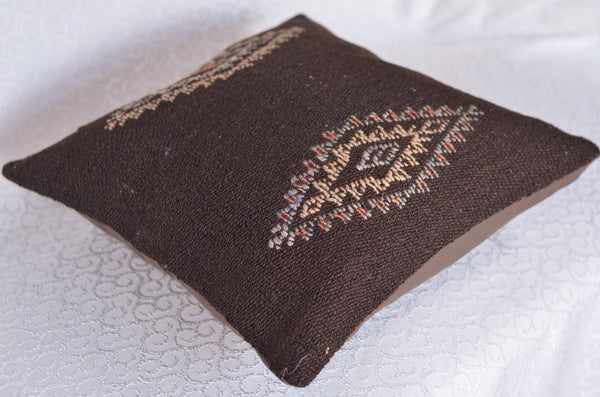 16 x 16 Handmade  Vintage Pillow, %100 Wool, 664900