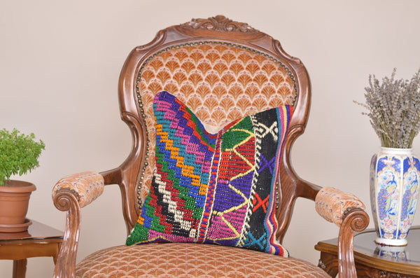16 x 16 Handmade Decorative  Pillow, %100 Wool, 664906