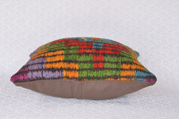 16 x 16 Handmade  Vintage Pillow, %100 Wool, 664912