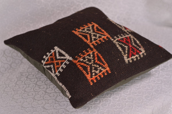 16 x 16 Handmade Decorative Vintage Pillow, %100 Wool, 664915