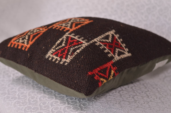 16 x 16 Handmade Decorative Vintage Pillow, %100 Wool, 664915
