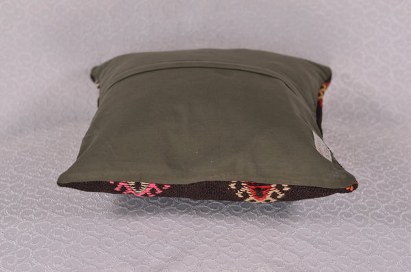 16 x 16 Handmade Decorative Vintage Pillow, %100 Wool, 664915