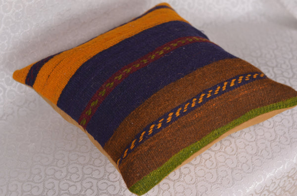 16 x 16 Handmade Decorative  Pillow, %100 Wool, 664926