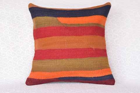 16 x 16 Handmade Decorative Vintage Pillow, %100 Wool, 664934