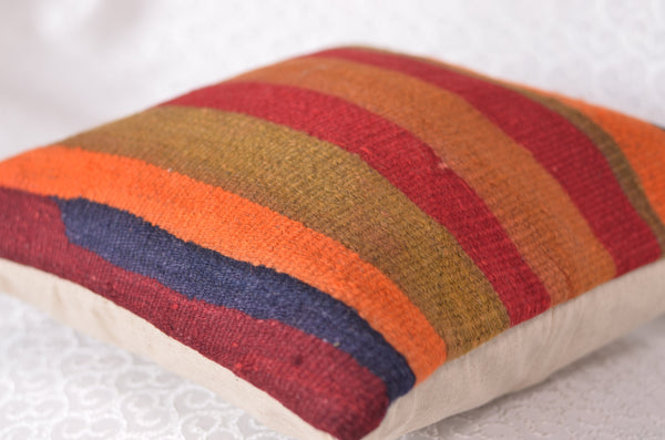 16 x 16 Handmade Decorative Vintage Pillow, %100 Wool, 664934