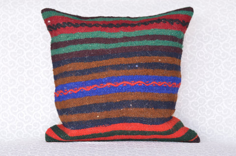 16 x 16 Handmade Turkish Vintage Pillow, %100 Wool, 664940