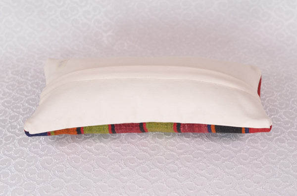 8 x 16 Handmade Turkish Vintage Pillow, %100 Wool, 664947