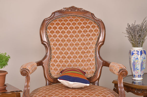 8 x 16 Handmade Turkish Vintage Pillow, %100 Wool, 664947