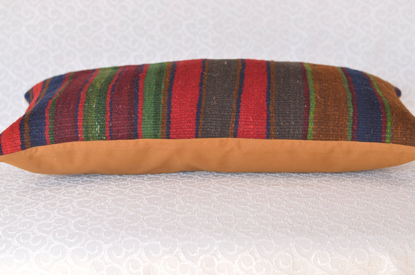 12 x 24 Handmade Turkish Vintage Pillow, %100 Wool, 664958