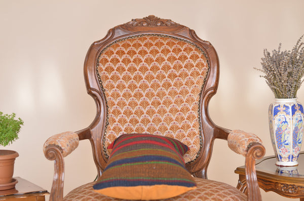 12 x 24 Handmade Turkish Vintage Pillow, %100 Wool, 664958