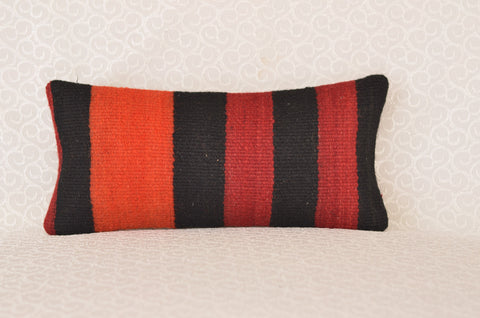 8 x 16 Handmade Turkish Vintage Pillow, %100 Wool, 664967