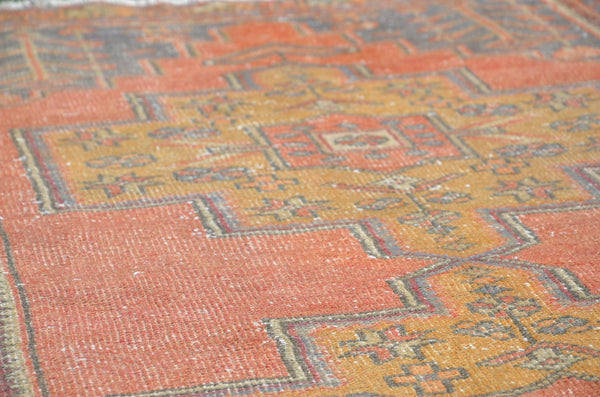 Natural Vintage Turkish runner rug for home decor, area rug, Anatolian oushak rug bedroom rug kitchen rug  bathroom rug kilim, 8'2"X2'11", 665011