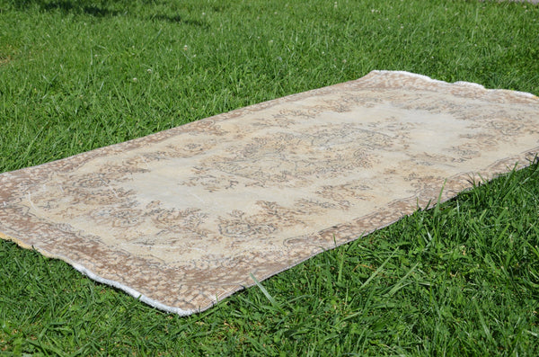 Handmade oushak Turkish rug for home decor, Vintage rug, area rug boho rug bedroom rug kitchen rug bathroom rug kilim rug handmade, rugs 7x4, 664228