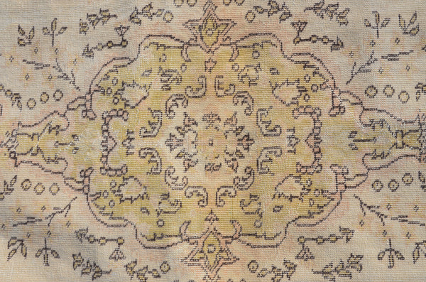 Unique oushak Turkish rug for home decor, Vintage rug, area rug boho rug bedroom rug kitchen rug bathroom rug kilim rugs handmade, rugs 7x4, 664254