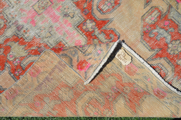 Unique Vintage Turkish Anatolian rug for home decor, area rug, oushak rug boho rug bedroom rug kitchen rug  bathroom rug kilim, rugs 8x4, 665037