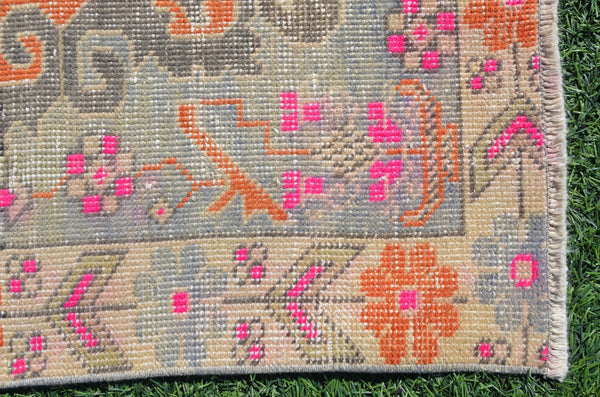 Pink Vintage Turkish Anatolian rug for home decor, area rug, oushak rug boho rug bedroom rug kitchen rug  bathroom rug kilim, rugs 7x4, 665039