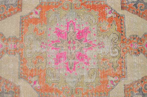 Pink Vintage Turkish Anatolian rug for home decor, area rug, oushak rug boho rug bedroom rug kitchen rug  bathroom rug kilim, rugs 7x4, 665039