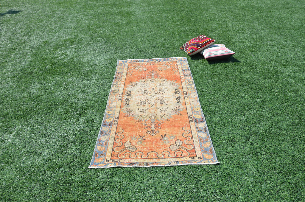 超美品の Rug, Turkish Rug, Vintage 6x3 Floor Retail Rugs  – 44505 Rug Handmade Rug, Boho rug, ラグ・カーペット