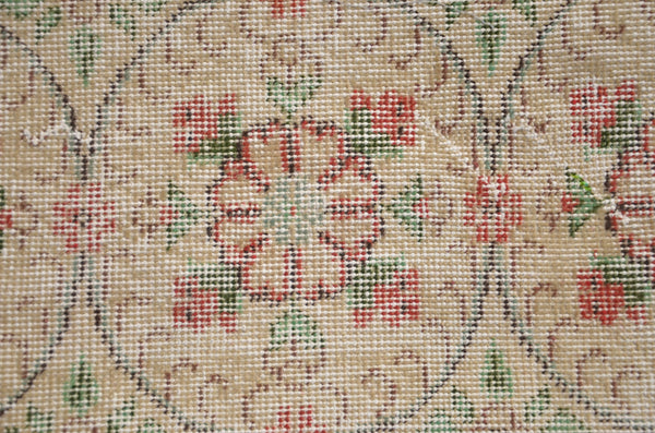 Handmade Turkish large Vintage rug for home decor, oversize rug, area rug oushak rug boho rug bedroom rug kitchen rug  kilim rug, rugs 7x3, 665061