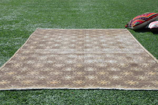 HANDMADE oushak Turkish rug for home decor, Vintage rug, area rug boho rug bedroom rug kitchen rug bathroom rug kilim rug handmade, rugs 7x4, 665066