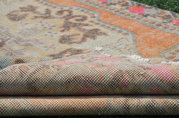 Handmade Vintage Turkish Anatolian rug for home decor, area rug, oushak rug boho rug bedroom rug kitchen rug  bathroom rug kilim, rugs 8x4, 665074