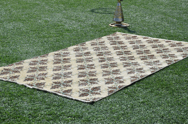 handmade oushak Turkish rug for home decor, Vintage rug, area rug boho rug bedroom rug kitchen rug bathroom rug kilim rug handmade, rugs 7x4, 665082