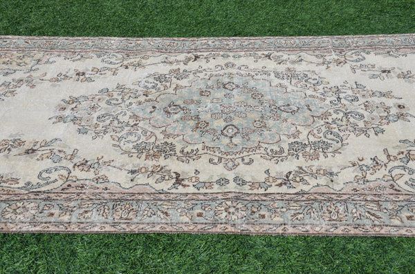 Hand knotted Turkish large Vintage rug for home decor, oversize rug, area rug oushak rug boho rug bedroom kitchen rug  kilim rug, rugs 9x5, 665261
