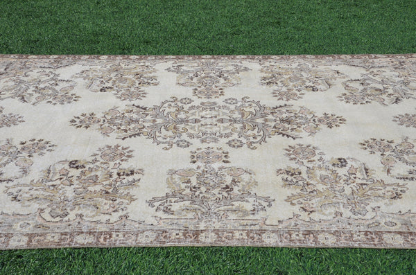 Natural Turkish large Vintage rug for home decor, oversize rug, area rug oushak rug boho rug bedroom rug kitchen rug  kilim rug, rugs 9x6, 665233