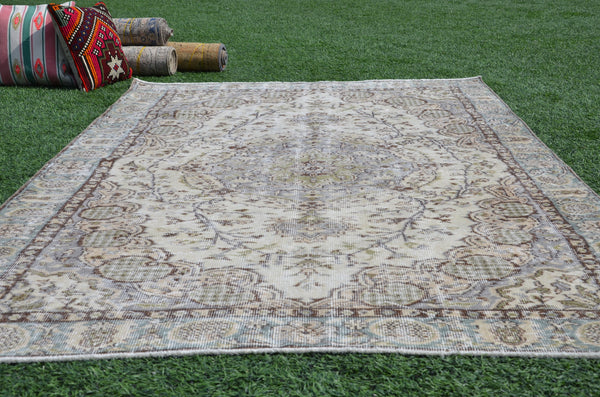 Turkish Handmade large Vintage rug for home decor, oversize rug, area rug oushak rug boho rug bedroom rug kitchen rug  kilim rug, rugs 9x5, 665223