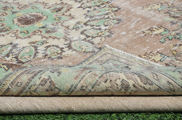 Hand knotted Turkish large Vintage rug for home decor, oversize rug, area rug oushak rug boho rug bedroom kitchen rug  kilim rug, rugs 11x6, 665214
