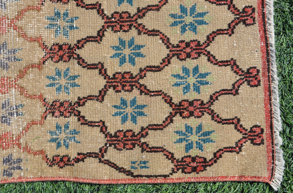 Hand knotted Turkish large Vintage rug for home decor, oversize rug, area rug oushak rug boho rug bedroom kitchen rug  kilim rug, rugs 8x5, 665208