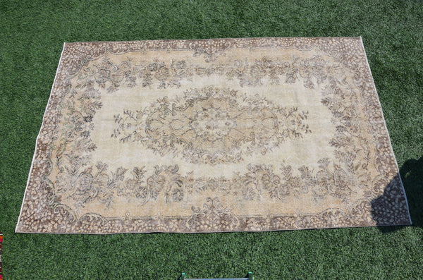 Turkish Handmade large Vintage rug for home decor, oversize rug, area rug oushak rug boho rug bedroom rug kitchen rug  kilim rug, rugs 9x6, 665206