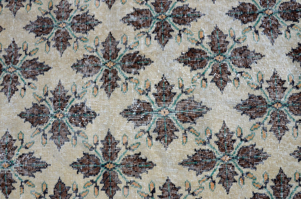 Natural oushak Turkish rug for home decor, Vintage rug, area rug boho rug bedroom rug kitchen rug bathroom rug kilim rugs handmade, rugs 6x4, 665280