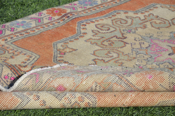 Natural Vintage Turkish Anatolian rug for home decor, area rug, oushak rug boho rug bedroom rug kitchen rug  bathroom rug kilim, rugs 7x4, 665288