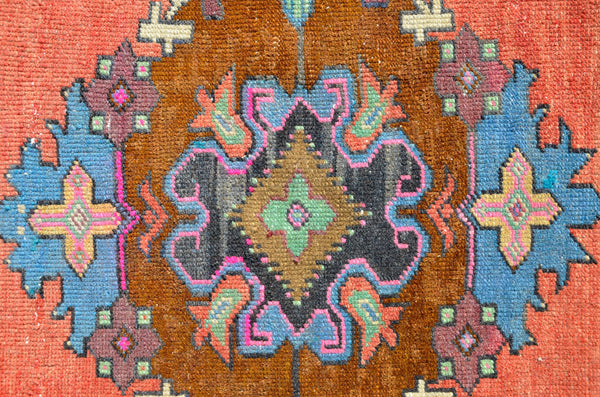 small area Handmade Turkish Vintage rug for home decor, bathroom rug, area rug oushak rug boho rug kitchen rug  kilim rug door mat, rugs 5x3, 665275