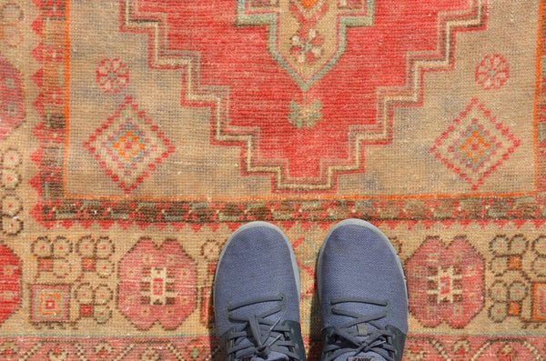 Beige Vintage Turkish Anatolian rug for home decor, area rug, oushak rug boho rug bedroom rug kitchen rug  bathroom rug kilim, rugs 6x3, 664291