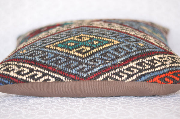 16 x 16 Handmade Decorative Vintage Pillow, %100 Wool, 664828