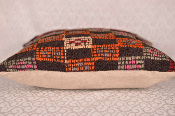 16 x 16 Handmade Decorative Vintage Pillow, %100 Wool, 664849