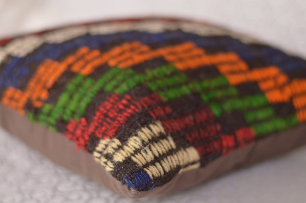16 x 16 Handmade Turkish Vintage Pillow, %100 Wool, 664851
