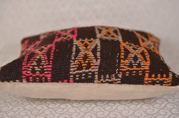 16 x 16 Handmade Decorative Vintage Pillow, %100 Wool, 664853