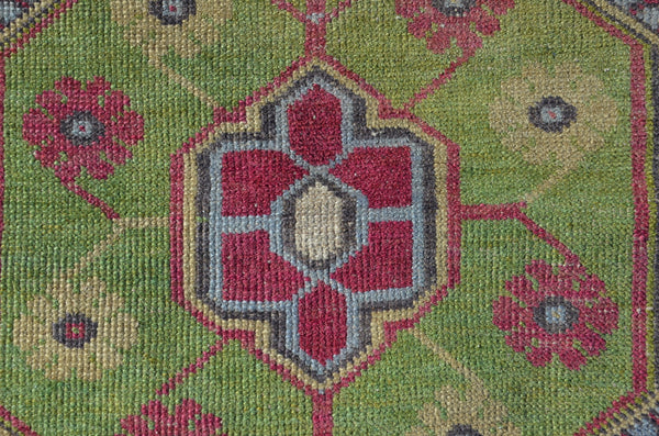 Vintage Handmade Turkish small area rug for home decor, bathroom rug, area rug oushak rug boho rug kitchen rug  kilim rug door mat, rugs 6x2, 665310