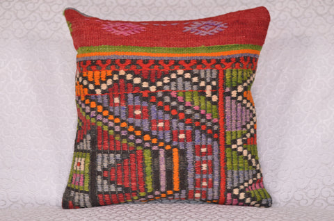 16 x 16 Handmade Decorative  Pillow, %100 Wool, 664865