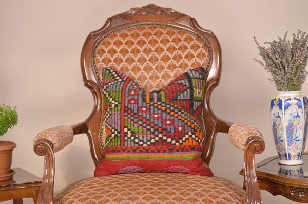 16 x 16 Handmade Decorative  Pillow, %100 Wool, 664865