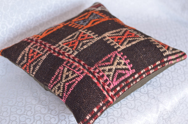 16 x 16 Handmade Decorative  Pillow, %100 Wool, 664875