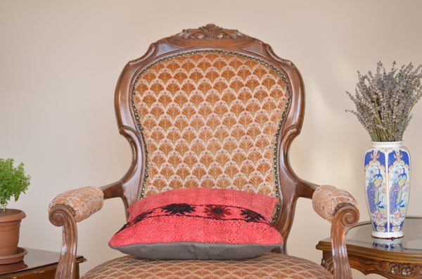 16 x 16 Handmade Turkish Vintage Pillow, %100 Wool, 664887