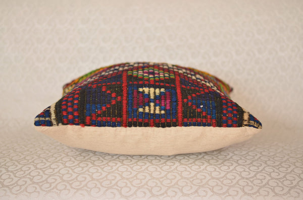 16 x 16 Handmade Decorative Vintage Pillow, %100 Wool, 664894