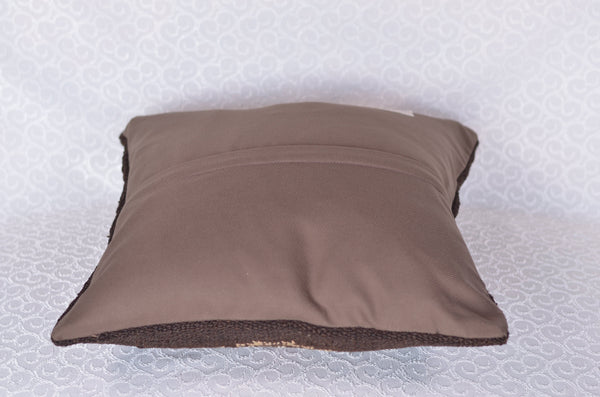 16 x 16 Handmade  Vintage Pillow, %100 Wool, 664900