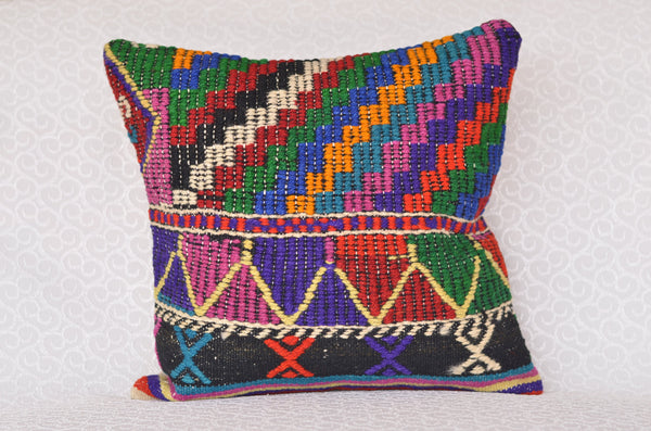 16 x 16 Handmade Decorative  Pillow, %100 Wool, 664906