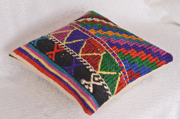 16 x 16 Handmade Decorative  Pillow, %100 Wool, 664906